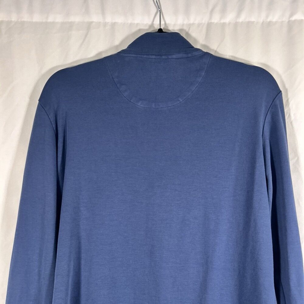 Peter Millar Jacket Women's Large Solid Blue 1/4 … - image 8